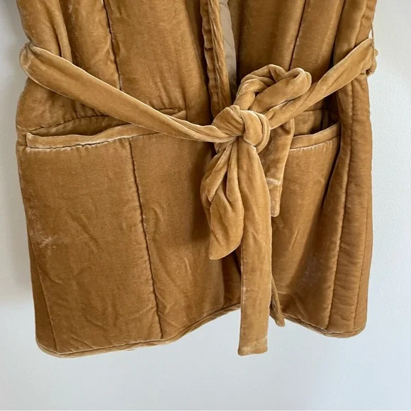 Rachel Comey Herald Gold Silk Velvet Blend Belted Coat Jacket NWT - Picture 4 of 10